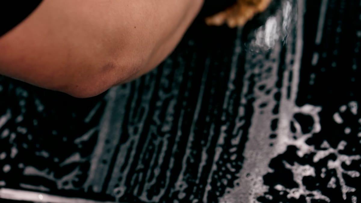 Microfiber pass over dark glossy paint